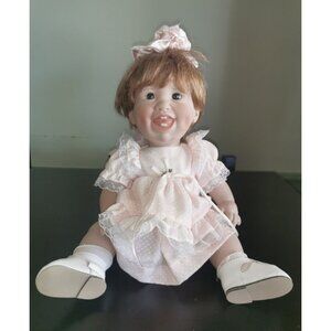 Lee Middleton Missy Doll Signed and Numbered Vinyl Pink Doll Forget Me Not 1981